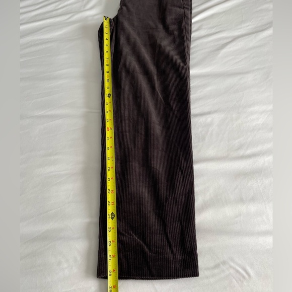 COS Dark Brown Corduroy 100% Cotton Straight Leg Pant Trouser - Picture 16 of 16